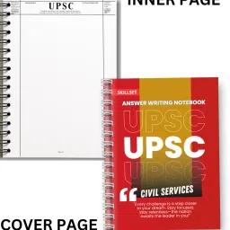 skillset Upsc Answer Sheet- Upsc Answer Writing Copy Combo-Notebook A4 Notebook Unruled 200 Pages image 3