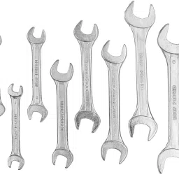 globus 749 Combination Plier(8''/200MM) & Double Open Spanner ( 6-7 X 20-22/Set of 8 ) Lineman Plier image 4