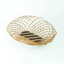 Handcrafted Fruit Basket with Wooden Base – Elegant Kitchen & Dining Organizer Bamboo Fruit & Vegetable Basket-image-63