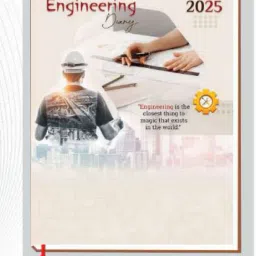 Engineering Diary Regular Diary 64 GSM White S/C with Monthly Planner 200 Pages-image-1