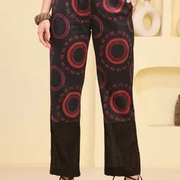First Resort by Ramola Bachchan Printed Linen Kaftan Tunic & Trousers image 5
