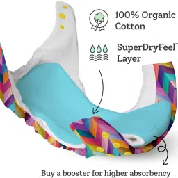 superbottoms Babies Cloth Diaper Combo Pack of 2 Freesize UNO- New Version| Reusable image 2