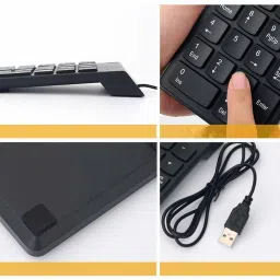 MESHIV Keyboard slim mini 18 Keys Numeric keypad for PC Laptop Notebook Wired Number Pad image 5
