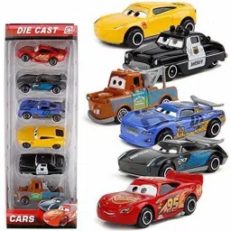 Metal Die Cast Toy Car Set for Kids,McQueen Black Storm Racing Gift Pack Set-18