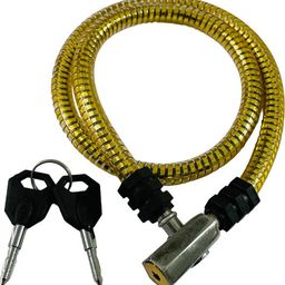 shrenik Bicycle Lock for Helmet Long Wire Round Keys Cycle Lock Multipurpose Cable Lock Bicycle Lock-picture-31