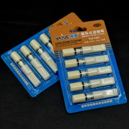 02 Pack, Vajue Brown Cigarette Filter Holder For Cool and Clean Smoking Plastic Outside Fitting Hookah Mouth Tip-picture-0