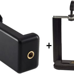 POZUB Hot selling Universal Tripod Clip Holder Clip for Mobile Camera Holder and Tripod Mount Holder Monopod Holder clip +2 Hole Mobile Clip Mount Adapter/Adjustable Clamp mobile clip|| Mobile clip stand|| Mount Adapter Mobile Phone, Smartphone’s, Selfie Stick & All Types of Tripods mobile holding clip Camera Holder|| Monopod Mount Adapter Mobile Camera Holder and Tripod Mount Holder Clip/Mount Adapter/Adjustable Clamp and 360 Degree mobile clip, Mobile Phone Tripod, Monopod, Monopod Kit, Tripod Ball Head, Tripod Bracket, Tripod Clamp, Tripod Kit Flash Shoe Adapter-5