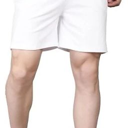 Solid Men White Regular Shorts, Gym Shorts, Running Shorts, Night Shorts-image-51