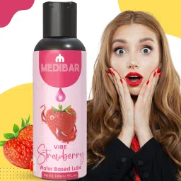 Natural Strawberry Flavoured Compatible with condoms & toys`2 in 1 massage Gel & Lubricant-12