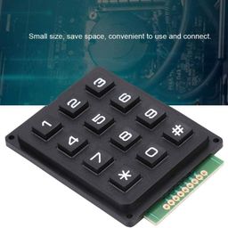 RIDEN 3x4 Mini Universal Keypad Module for Single Chip Microcontroller, 12 Keys Portable External Keypad, Numeric Keypad Module for Projector Controller image 5