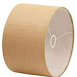 AMIR HANDICRAFTS Lamp Shade 12'' shade Jute Burlap Lampshade, (12" x 12" x 8") for Table and Floor Lamps (Shade only) pack of 1 image 1