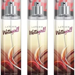 Wottagirl Vanilla Twist Perfume Body Spray Pack of 3 Combo (135ML each) Perfume Body Spray - For Women-22