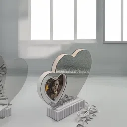 tgm 3D Butterfly Heart Shaped Lighted Photo Frame Mirror 4 inch 3D photo frame image 4