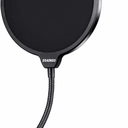 Pop Filter for Microphones Mask Shield for Mic Dual Layered Wind Pop Screen Swivel Mount-16
