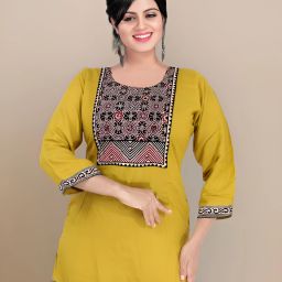 Women Block Print Viscose Rayon Straight Kurta-image-33