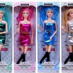 khyali Combo of 4 Beautiful Doll with Foldable Hands and Legs Playing Toy for Girls-picture-22