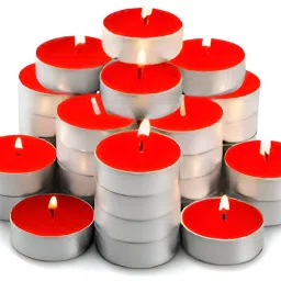 Red 25 Pieces Tealight Candle 2 Hrs Burning Candle-image-72