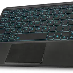 Proelite Bluetooth TouchPad Keyboard Upto 11.5 inch Built-in 7-Colors Backlit Bluetooth Standard Tablet Keyboard Compatible with Tablet-21