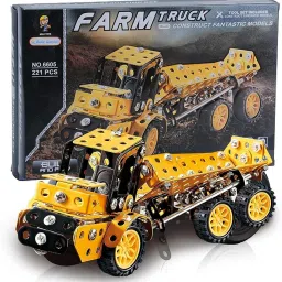 Toys Trucks Creative Mechanical Construction Engineering Kit-image-14
