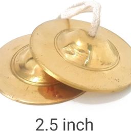 Iron made Gold Polished Manjira Manjeera Taal Hand Percussion Cymbals Instrument Kartal Instrument-image-58