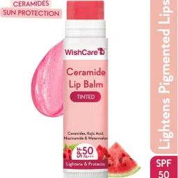 Tinted Ceramide Lip Balm with SPF50 PA+++ - Kojic Acid & Niacinamide Raspberry-22
