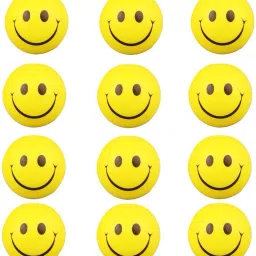 12 Pcs Set of Smiley Face Squeeze Ball & Stress Ball- 8 cm-19