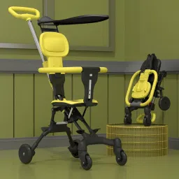 Stroller/ Pram For Baby / Infant with foldable Canopy & 5 - Point safety harness Stroller-99