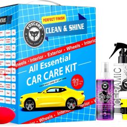 Car shampoo, Coating spray, Car Polish, Interior cleaner, Tyre Shiner, Car Perfume Combo-image-73