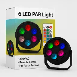 Remote Controlled RGB LED Light | 15 Colors | For Pooja and Party Use Single Disco Ball-image-95