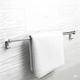 WITH SQUARE HOOK 24 inch 1 Bar Towel Rod-image-55