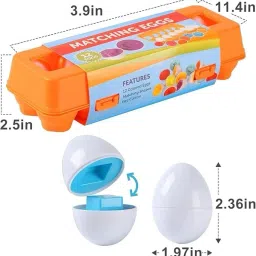 kamsons Puzzle with Eggs for Color & Shape Recognition for Kids image 3