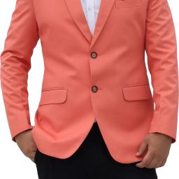 Men Solid Single Breasted Casual Blazer-image-74