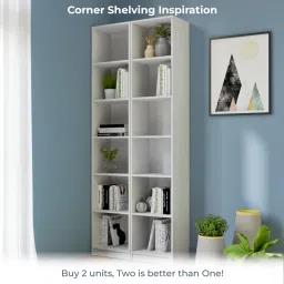 neudot Whitman 6 compartment Engineered Wood Open Book Shelf image 4