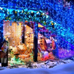 mprow 40 LEDs 11 m Blue Steady String Rice Lights image 2