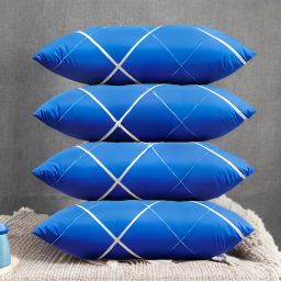 LUXURY Polyester Fibre Abstract Sleeping Pillow Pack of 4-image-6