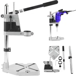 Drill Press Clamp Holder for Bench | Vertical Stand for Precision Projects Universal Adjustable Drill Stand Clamp | Fits Most Drills Angle Drill-image-94