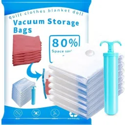 5Pack Vacuum Compression Storage Bags With Pump,Space Saver Sealer Bag ND50 Travel Storage Vacuum Bags-image-86