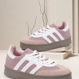 vendoz Colorblock Heel Flat Sneakers with Ultra Soft Cushion Sneakers For Women-picture-13