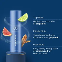 the man company Set of 2 Deodorant (2 x 150ml) with Hydrating Body Wash (200ml) | Long-Lasting Deodorant Spray-For Men image 3