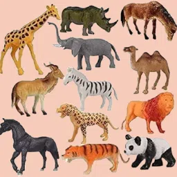 12 Animal Early Toy Realistic Animal Figures for Kids PQ-image-27