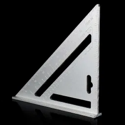 Double side Aluminium Alloy Speed Square Triangle Scale for Carpenter and Engineer | Right Angle Tool Tri-Square-10