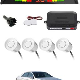 Universal 4 White Reverse Parking Sensor With LED Display For Cars-80 4White Parking Sensor With LED Display Increased Safety For Car-80 Parking Sensor-image-14