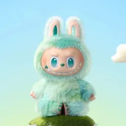 mayureshcollection Labubu Inspired Fluffy Plush Dolls – Cute Bunny Toy Set with Expressions - 14 cm image 5