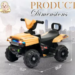 panda creation Battery Operated Musical Ride on Car for 3 to 8 Year Kids with Foot Accelerator Backrest & Music Button Tricycle image 3