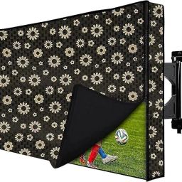 DADADEALS Designer Led Cover For All Model LED/LCD 32 Inch for 32 inch Thomson, KODAK, Sony, Samsang, Mi Inch Led TV Cover - 32 INCH-TV-COVER-BLACK DOT-G-image-55