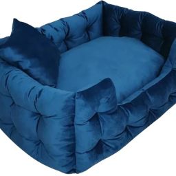 Sofa Bed for Dogs and Cats, Ultra-Soft & Cozy Pet Bed | Blue, XL, LWH, 81x74x30 XL Pet Bed-image-33