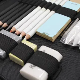 adoere 42 Pcs Sketching and Drawing Professional Art Tool Kit with Zippered Carry Case. image 4