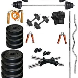 20 kg 20 Kg Home Gym Set with Rods Home Gym Combo-image-13