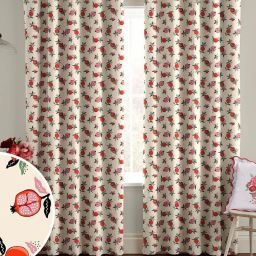 154 cm (5 ft) Polyester Room Darkening Window Curtain Single Curtain-image-96