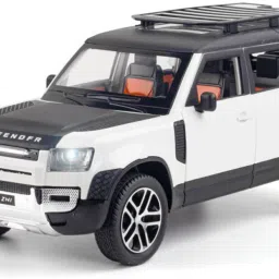 1:24 Diecast Metal Model Car Land Rover Defender Toy Car For Kid Sound and Light-image-56